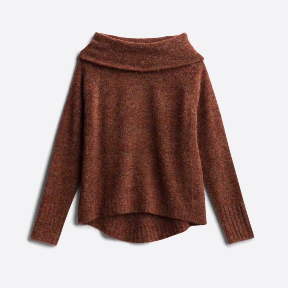 Burnt Orange Cowl Neck Sweater size Small